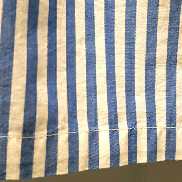 H&M BLUE/WHITE STRIPED SKIRT SZ 6 - Picture 4 of 6